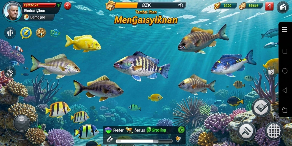 Screenshot gameplay Tembak Ikan di 8ZK yang penuh aksi.
