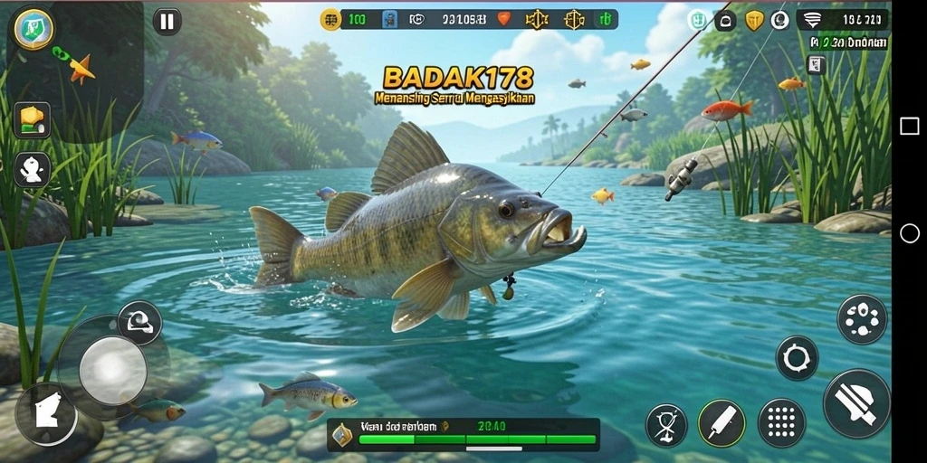 Tangkapan ikan terbaik dalam permainan BADAK178 yang menampilkan grafis yang menarik.