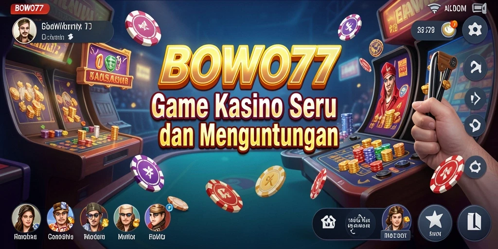 Tampilan gameplay menarik dari BOWO77 dengan beragam permainan Kasino.
