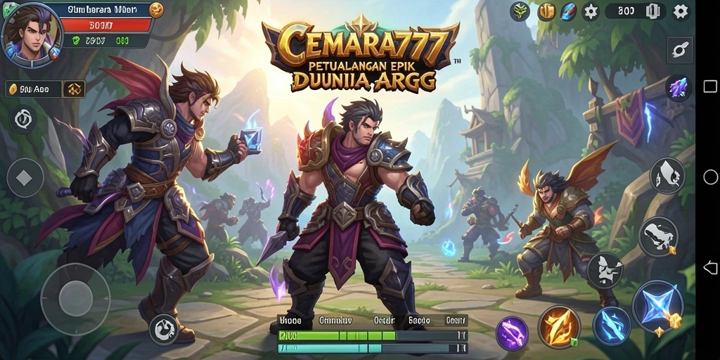 Screenshot menampilkan aksi pertempuran epik dalam CEMARA777.