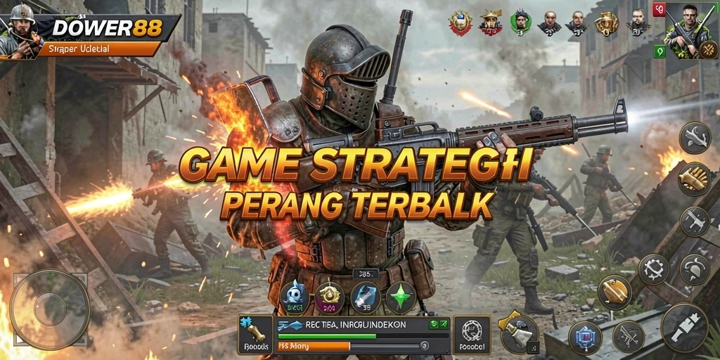 Tangkapan layar dari gameplay seru DOWER88 dengan strategi pertempuran yang intens.
