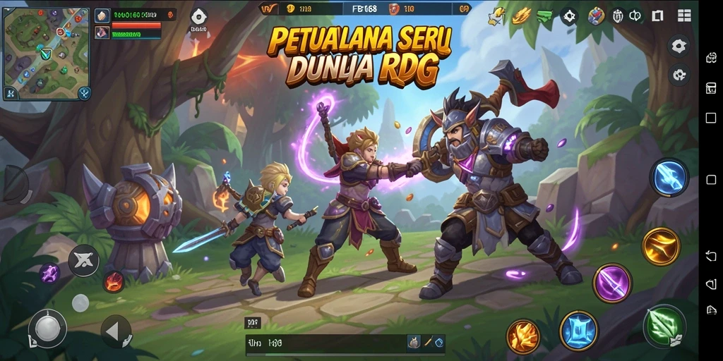 Menampilkan gameplay RPG mengasyikkan dengan pertarungan dinamis.