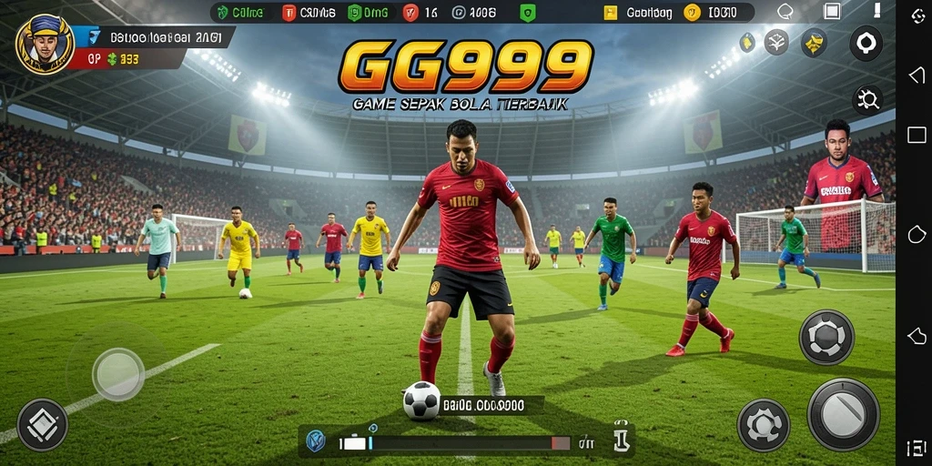 Tampilan menarik dari gameplay GG999 yang penuh aksi sepak bola.