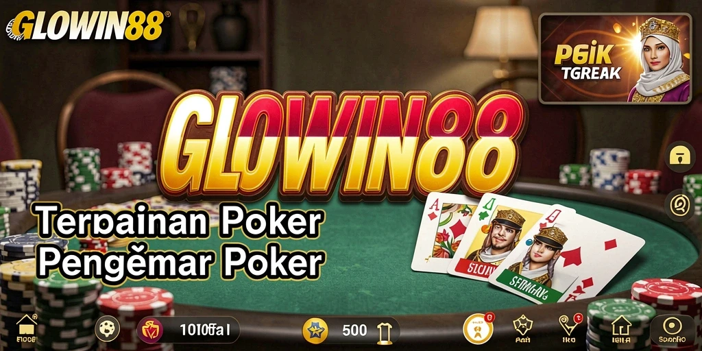Tangkapan layar GLOWIN88 menampilkan gameplay Poker yang mendebarkan.