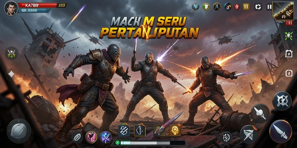 Tampilan aksi seru dalam gameplay KA789.