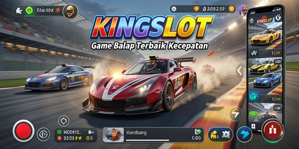Tampilan gameplay Racing KINGSLOT yang mendebarkan dan kompetitif.