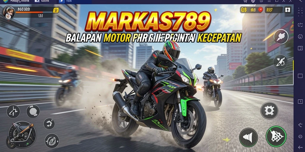 Gameplay seru balapan motor di MARKAS789 yang menegangkan.