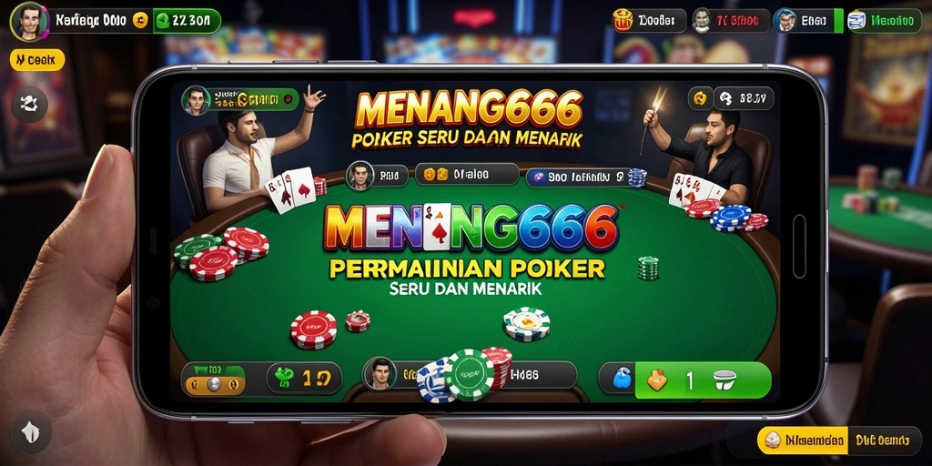 Tampilan grafik dari permainan poker di MENANG666 yang menakjubkan.