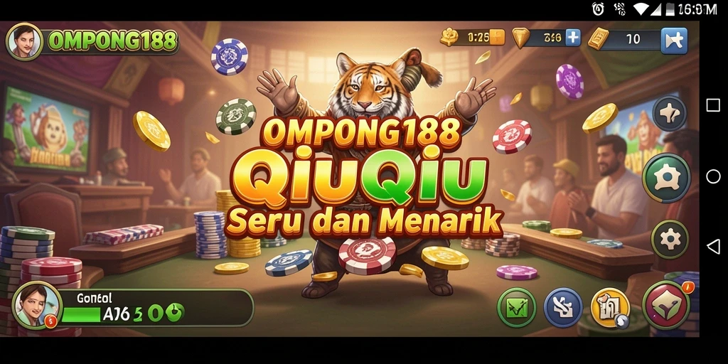 Tampilan gameplay menarik OMPONG188 saat bermain QiuQiu.
