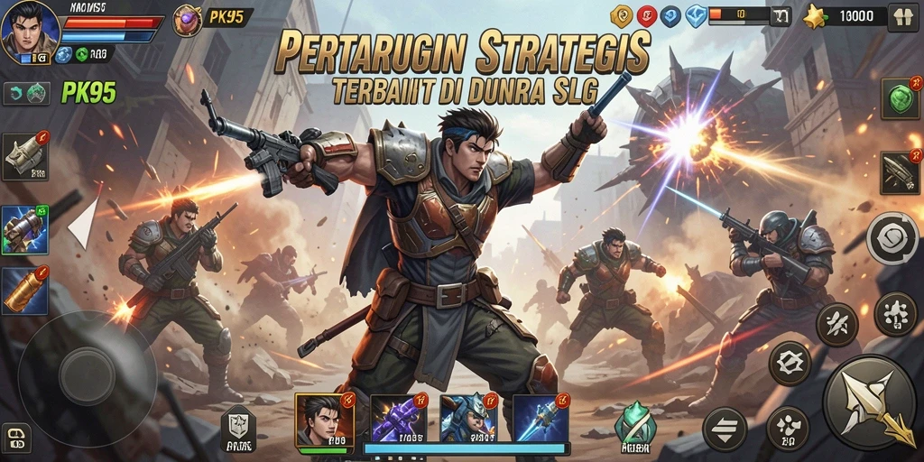 Tampilan menarik dari gameplay PK95 yang penuh strategi.