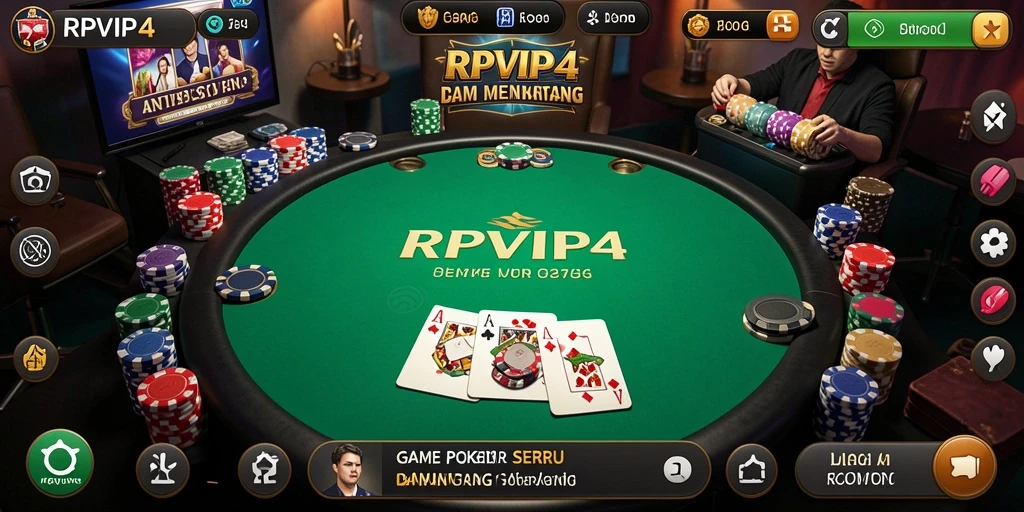 Tampilan grafis yang menarik saat bermain Poker di RPVIP4.