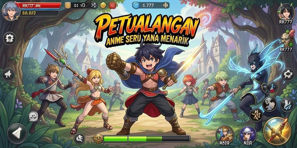 Gameplay seru dengan karakter anime favorit di RR777.