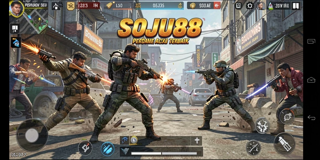 Tampilan aksi mendebarkan dari gameplay SOJU88 yang menawan.