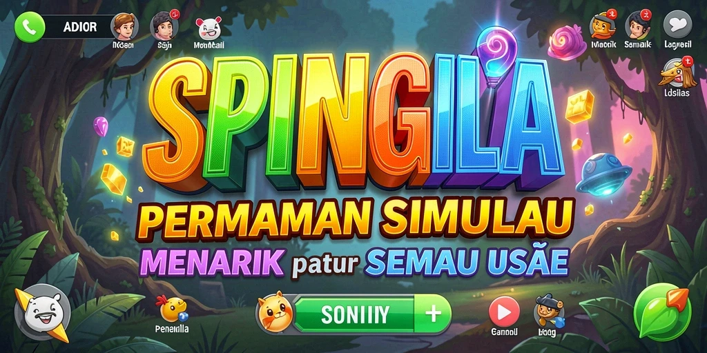 Tampilan gameplay SPINGILA yang menarik dan interaktif.