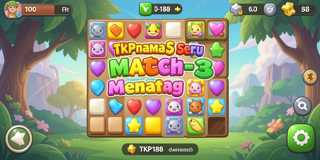 Tampilan gameplay TKP188 dengan kombinasi koin yang memikat.