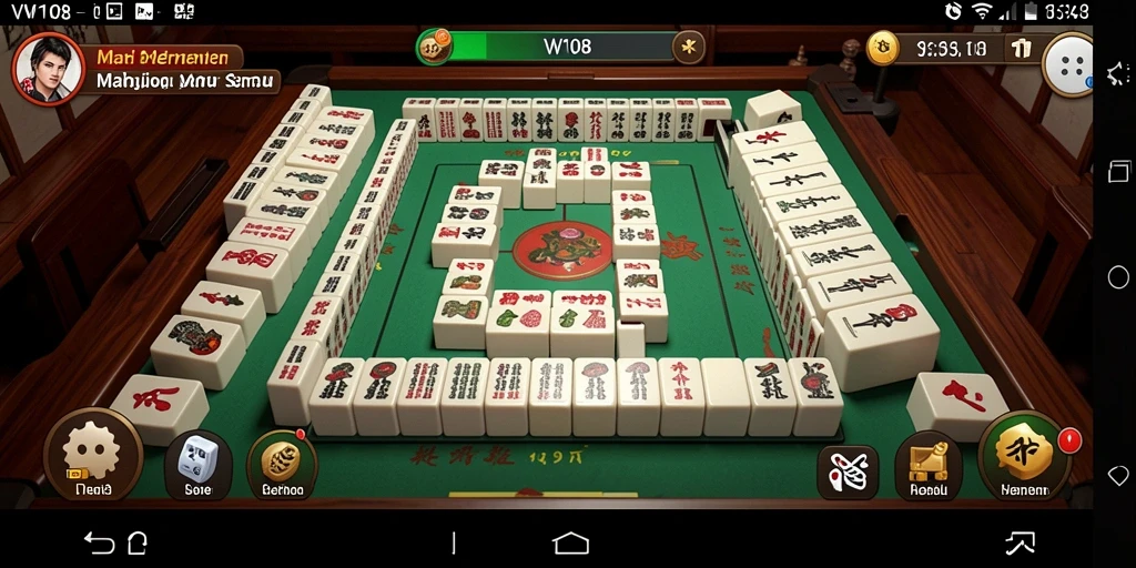 Tampilan gameplay VW108 yang menarik dalam permainan Mahjong.